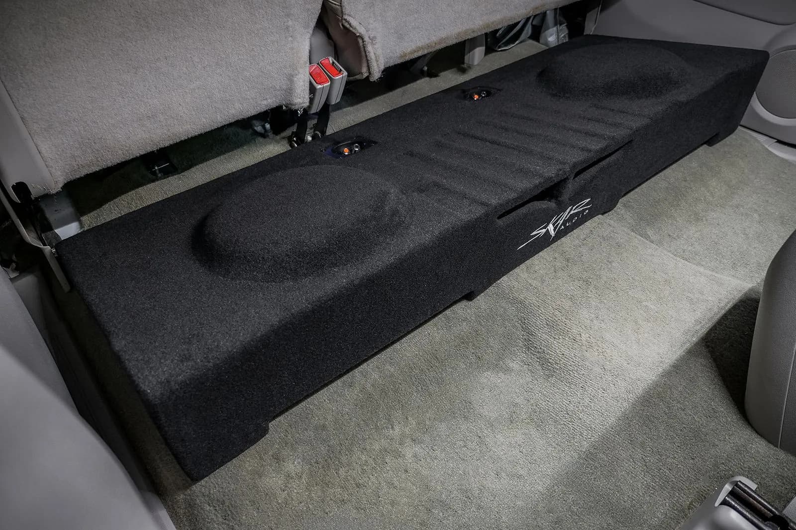 Skar Audio L-VS-2X12GM-2007-2013-CREWCAB-V enclosure installation example — view 2