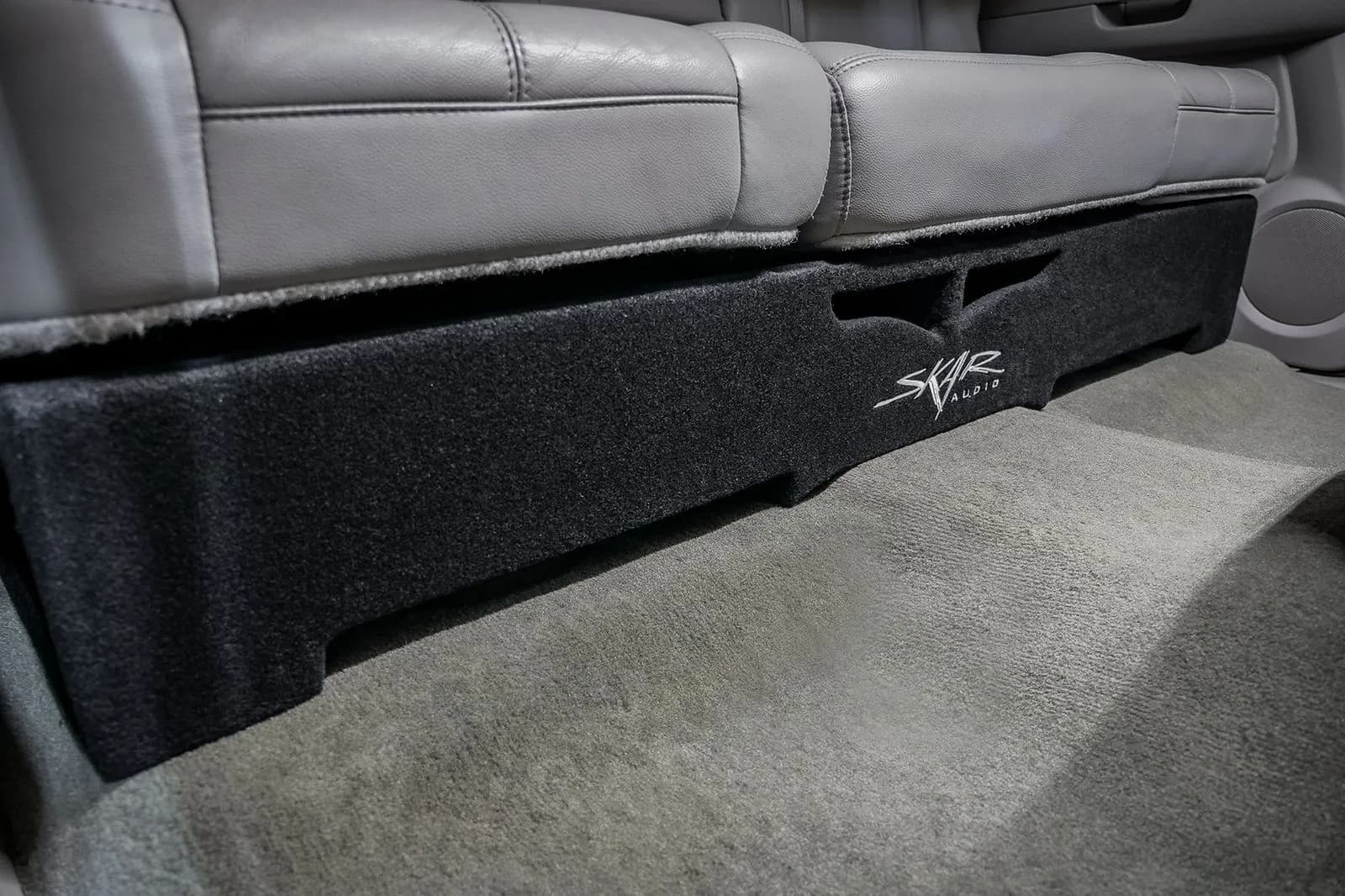 Skar Audio L-VS-2X12GM-2007-2013-CREWCAB-V enclosure installation example — view 3