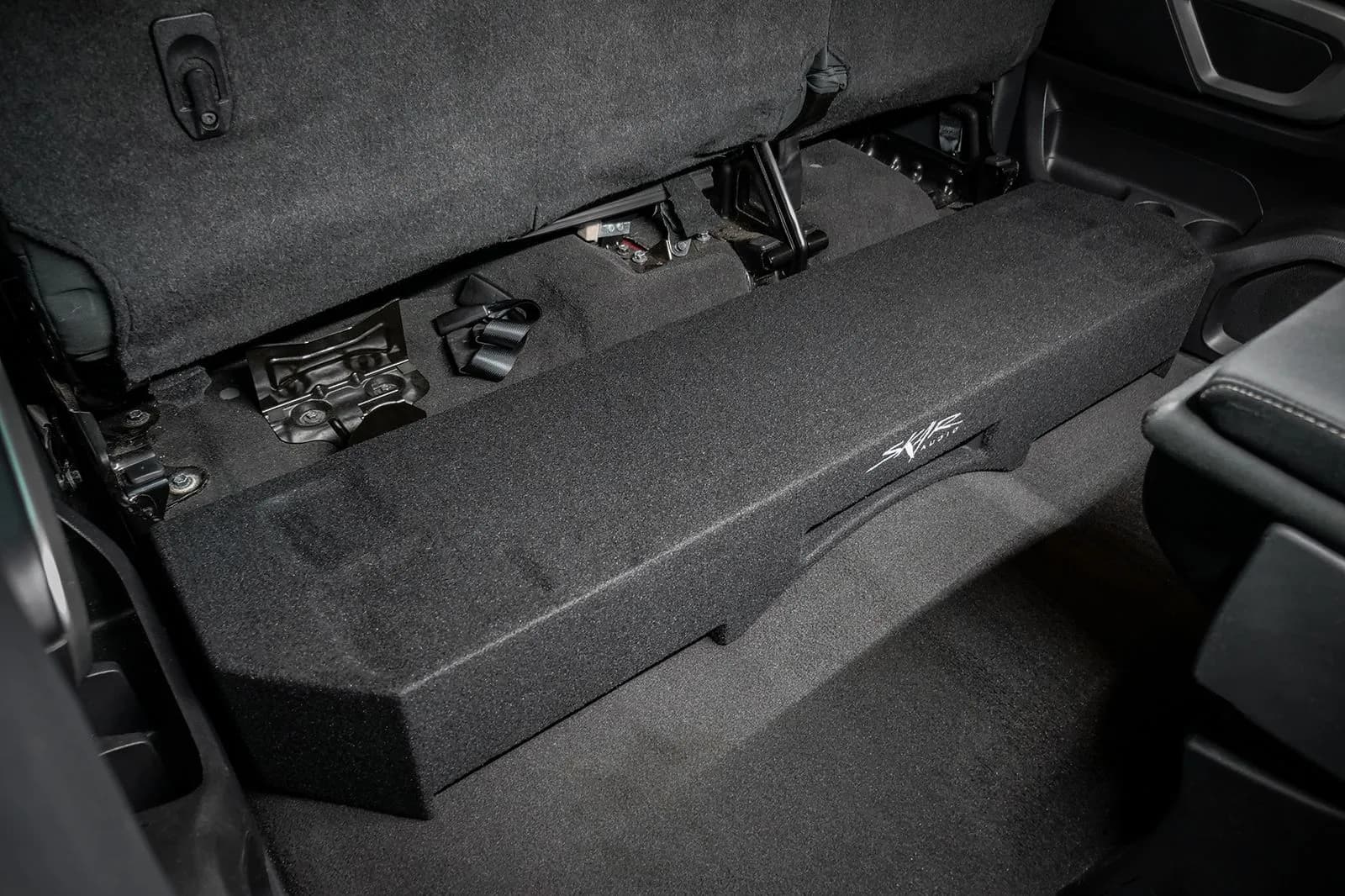 Skar Audio L-VS-2X12NISTTN-2016-UP-CREWCAB-V enclosure installation example — view 4