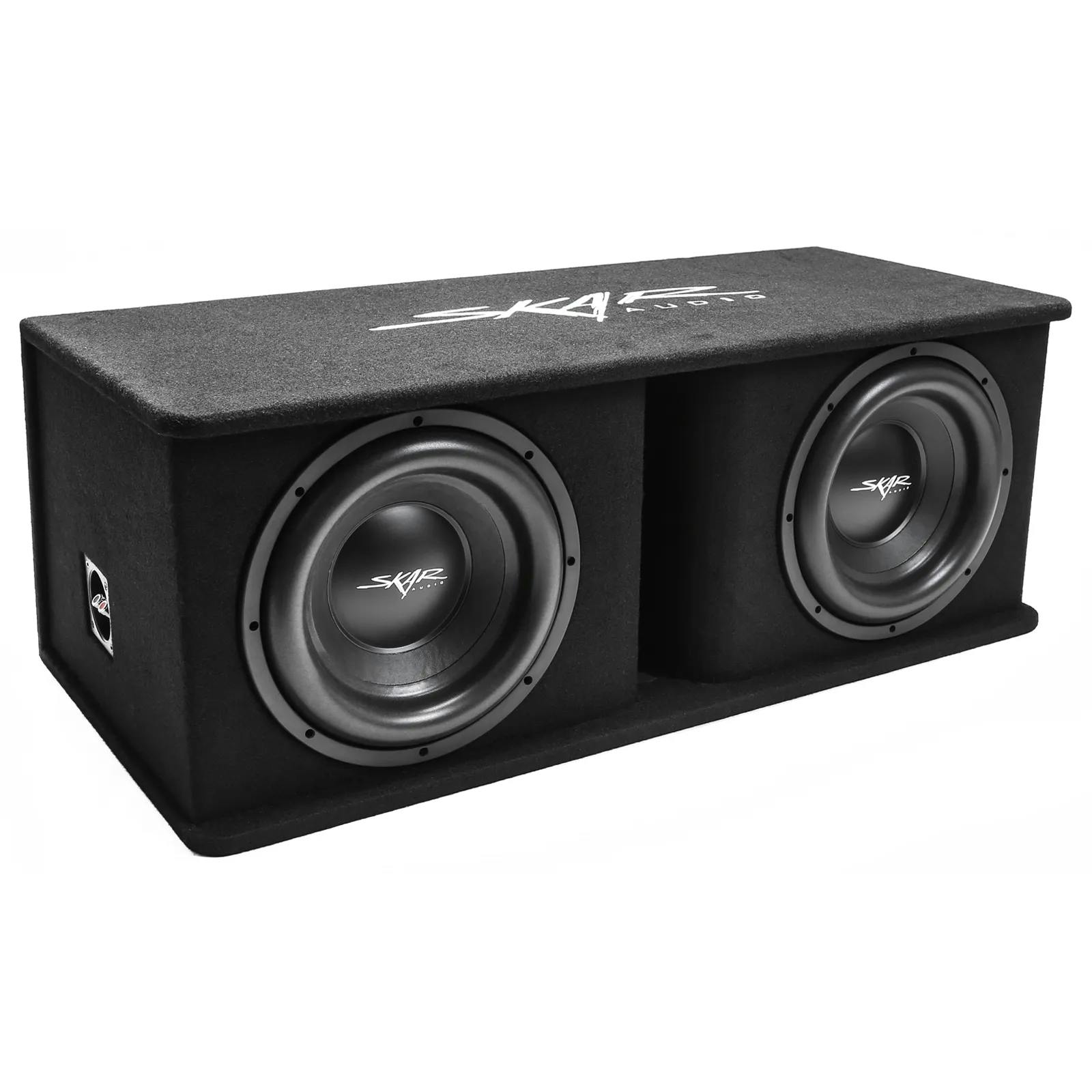 Featured Product Photo for SDR-2X12D4 | Dual 12" 2,400 Watt SDR Series Loaded Vented Subwoofer Enclosure