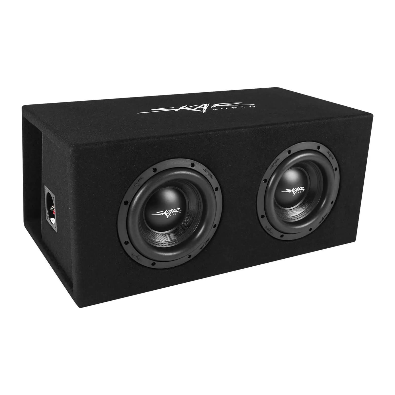 Featured Product Photo for SVR-2X8D4 | Dual 8" 1,600 Watt SVR Series Loaded Vented Subwoofer Enclosure