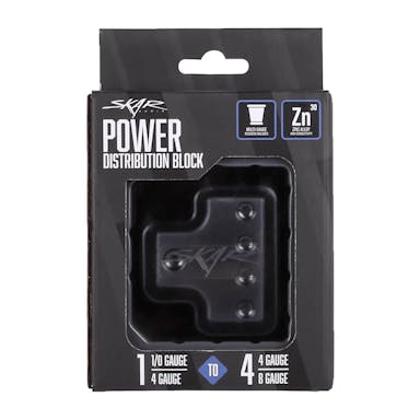 Featured Product Photo 7 for SK-DIST-BLK2 | Single 0/4 Gauge to Quad 4/8 Gauge Power Distribution Block