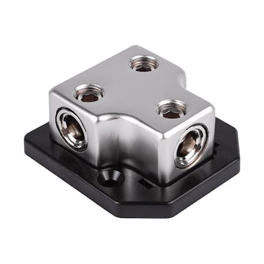 Featured Product Photo 2 for SK-DIST-BLK3 | Single 0/4 Gauge to Dual 0/4 Gauge Power Distribution Block
