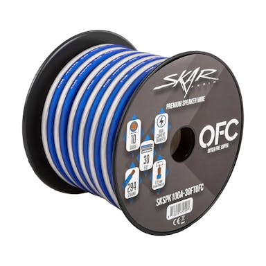 Featured Product Photo 1 for 10-Gauge Elite Series Max-Flex (OFC) Speaker Wire - Blue/White