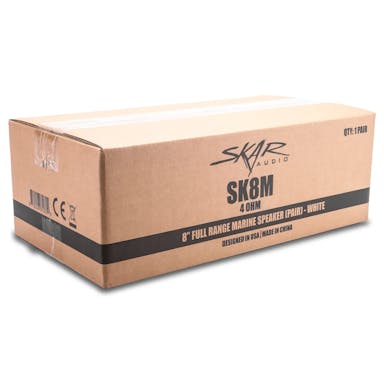 Featured Product Photo 5 for SK8M | Marine 8" Full Range 2-Way 500 Watt Speakers - White (Pair)