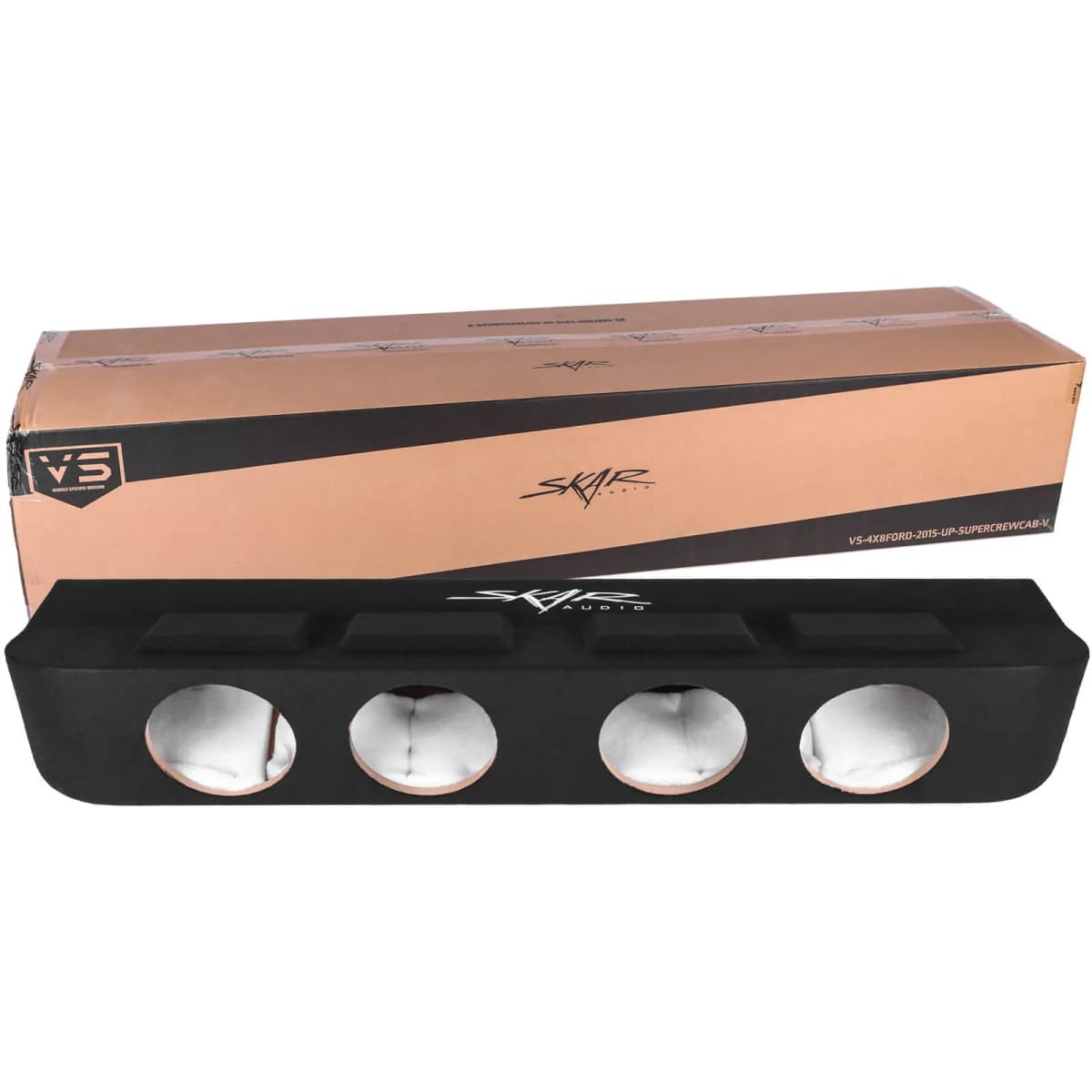 Dual 12" Sealed Subwoofer Box For 2015-2024 Ford F-150 SuperCrew Cab - Skar Audio
