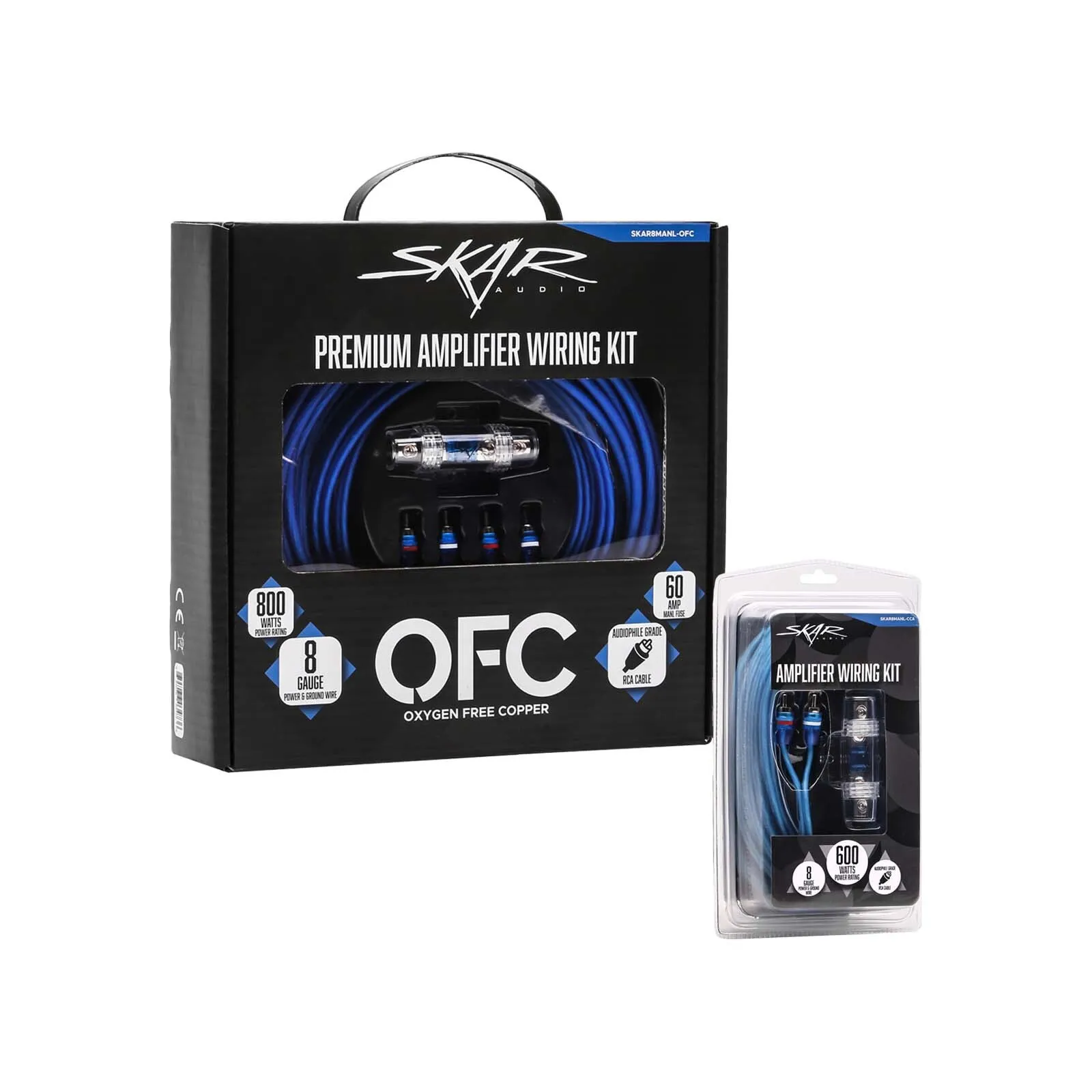 SKAR8MANL-OFC | 8 Gauge - 800 Watt OFC Amplifier Wiring Kit | Skar