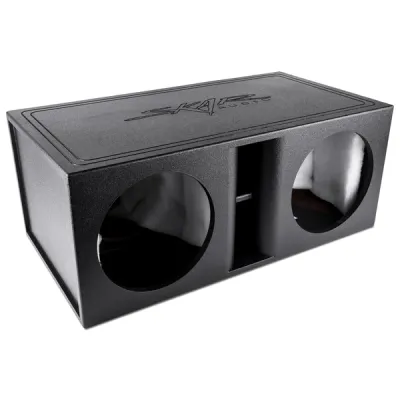 Dual 12" Armor Coated Ported Subwoofer Enclosure