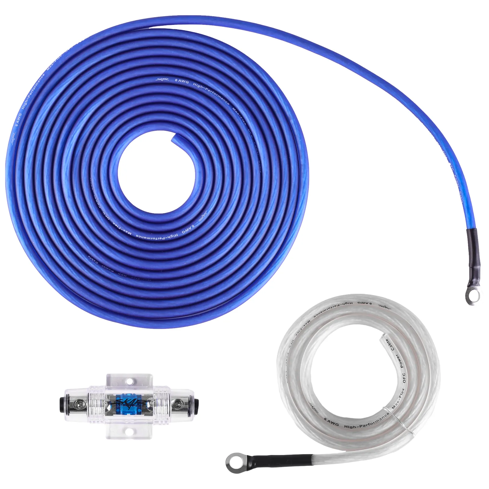 SKAR8MANLOFC 8 Gauge 800 Watt OFC Amplifier Wiring Kit Skar Audio