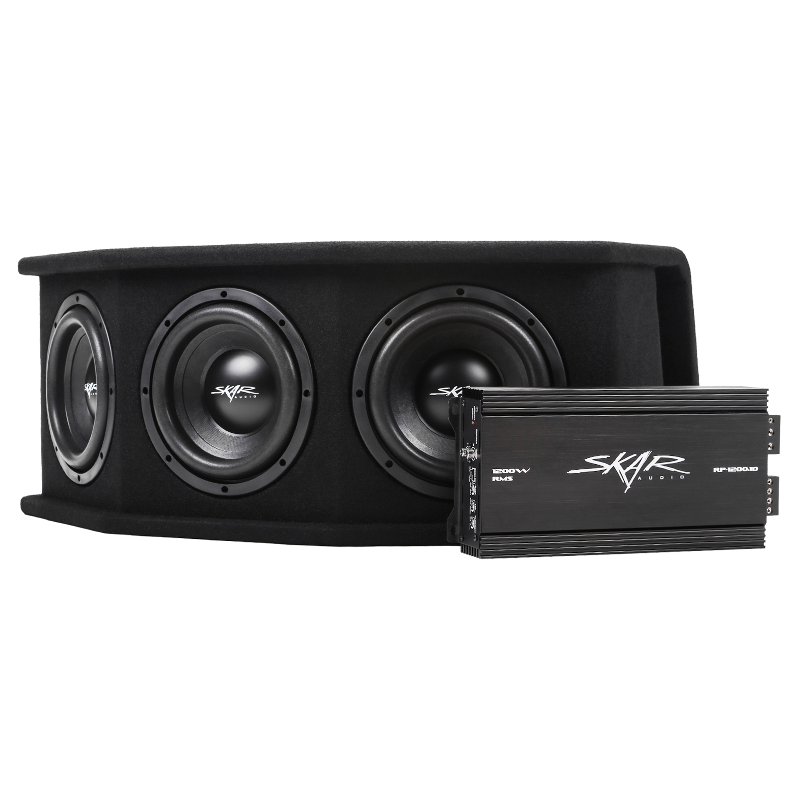 Skar Audio RP1200.1D Triple 8" Complete 2100W SDR Series Subwoofer