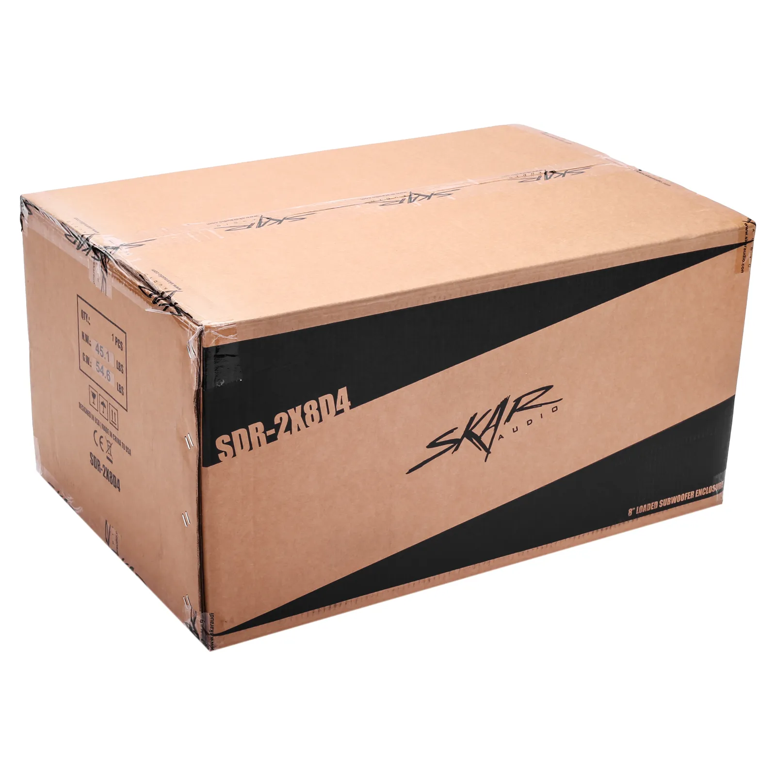 SDR-2X8D4 | Dual 8" Loaded Vented Subwoofer Enclosure - Skar Audio