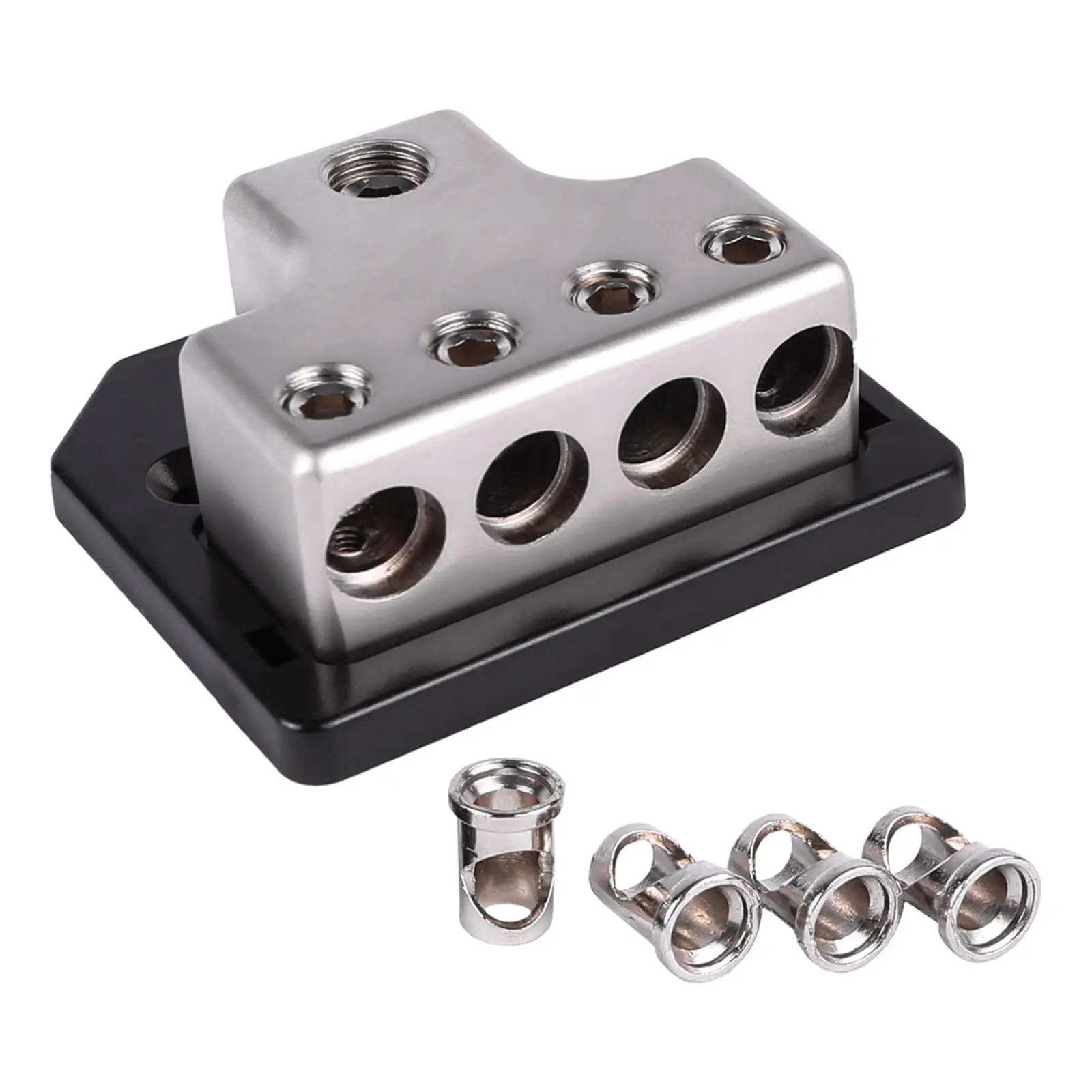 SK-DIST-BLK2 | x1 1/0 or 4 Gauge to x4 4 or 8 Gauge Power
