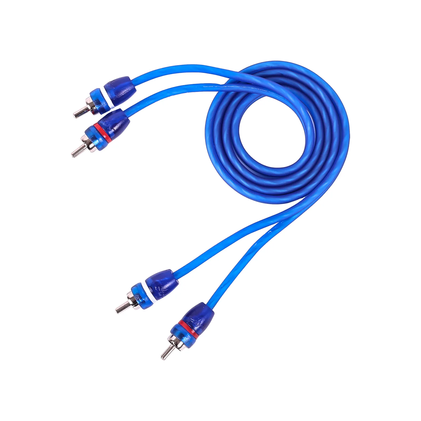 Rockville RTR122 12 Foot 2-Channel Twisted Pair RCA Cables - 100% Copper, 2 Pack
